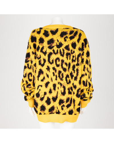 Versace Sweter zółty z logo