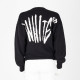 Off-White Sweter czarny z logo