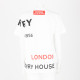 Burberry T-shirt biały z nadrukime XS