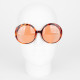 Fendi Okulary okragle brazowe