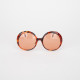 Fendi Okulary okragle brazowe