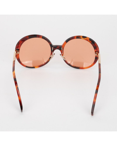 Fendi Okulary okragle brazowe