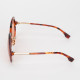 Fendi Okulary okragle brazowe