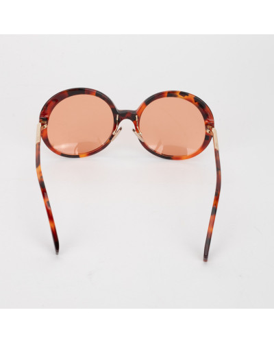 Fendi Okulary okragle brazowe