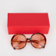 Fendi Okulary okragle brazowe