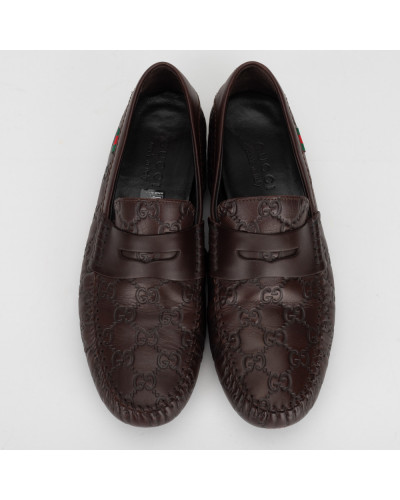 Gucci Buty brązowe loafersy