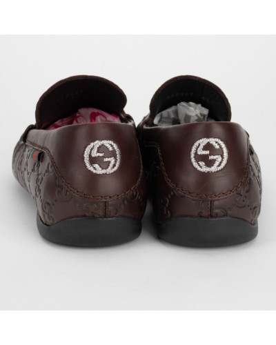 Gucci Buty brązowe loafersy