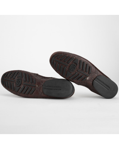 Gucci Buty brązowe loafersy