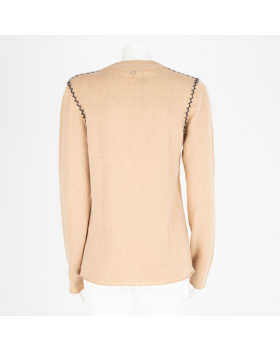 Salvatore Ferragamo Sweter beżowy
