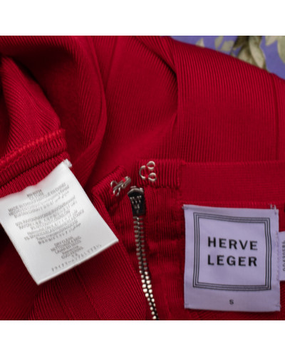 Herve Leger Sukienka czerwona