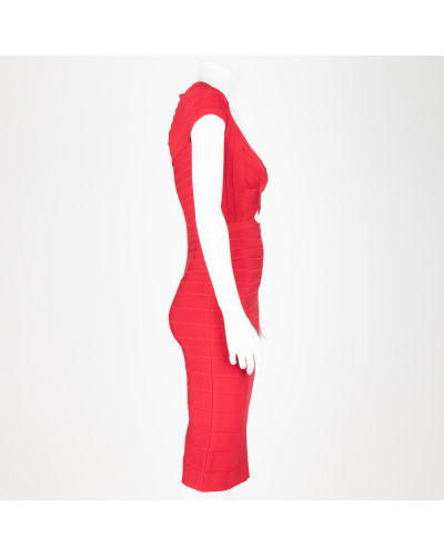 Herve Leger Sukienka czerwona
