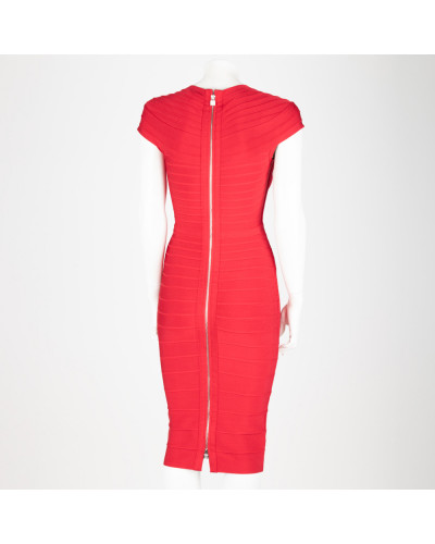 Herve Leger Sukienka czerwona