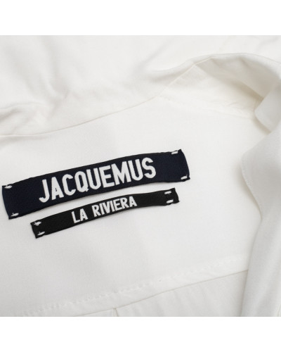 Jacquemus Ubranie sukienka koszulowa biała długa