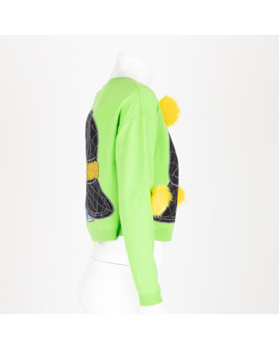 Moschino Ubranie zielony sweterek