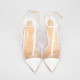 Christian Louboutin Buty transparentne szpilkiz białymi wstawkami NOSY