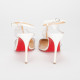 Christian Louboutin Buty transparentne szpilkiz białymi wstawkami NOSY