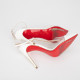 Christian Louboutin Buty transparentne szpilkiz białymi wstawkami NOSY