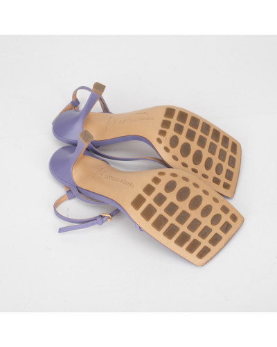 Bottega Veneta Buty fioletowe szpilki z wiązaniem