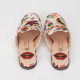 Gucci Buty loafersy kremowe w motywy roślinne