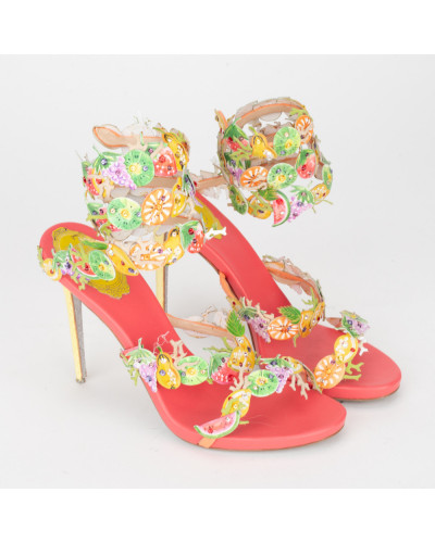 Rene Caovilla Buty kolorowe szpilki FRUIT KID