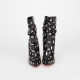 Christian Louboutin Buty czarne botki ze srebrnymi elementami NAIL BOOTY