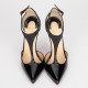 Christian Louboutin Buty czarne lakierowane szpilki  J STRING