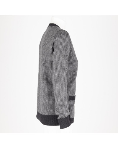 J. Crew Sweter w jodełkę szary