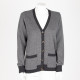 J. Crew Sweter w jodełkę szary