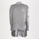 Alexander McQueen Sweter szary z cekinami