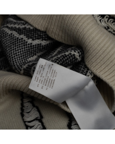 Alexander McQueen Sweter czarno-biały we wzór