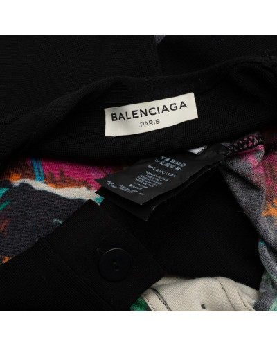 Balenciaga czarno-kolorowy kardigan