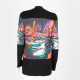 Balenciaga czarno-kolorowy kardigan