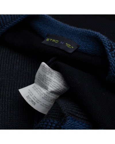 Etro Sweter kardigan granatowy