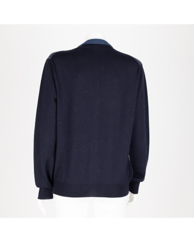 Etro Sweter kardigan granatowy