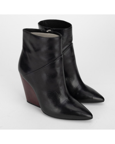IRO Buty czarne botki na obcasie