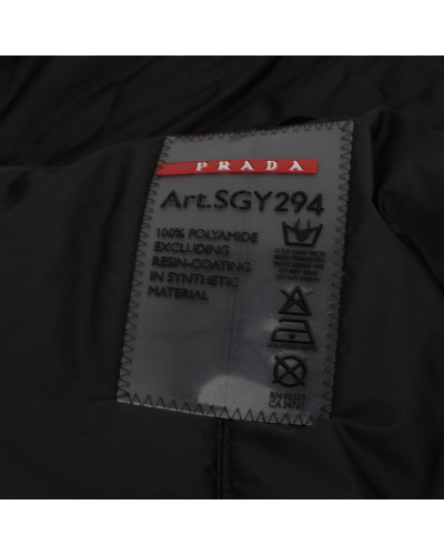 Prada Płaszcz czarny pikowany