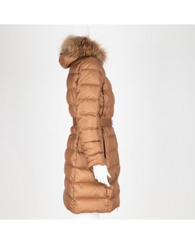 Moncler Kurtka brązowa Nantesfur