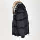 Burberry Kurtka czarna z kapturem w krate