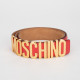Moschino Pasek czerwony z napisem