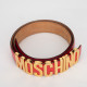 Moschino Pasek czerwony z napisem