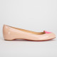 Christian Louboutin Buty baleriny rożowe z sercem