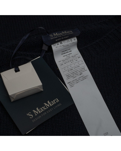 Max Mara Ubranie sweter granatowy kaszmirowy