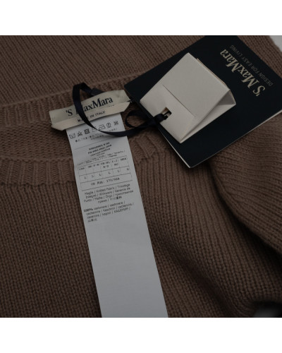 Max Mara Ubranie sweter jasnobrązowy kaszmirowy