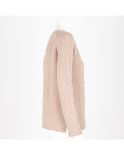 Max Mara Ubranie sweter jasnobrązowy kaszmirowy