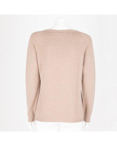 Max Mara Ubranie sweter jasnobrązowy kaszmirowy