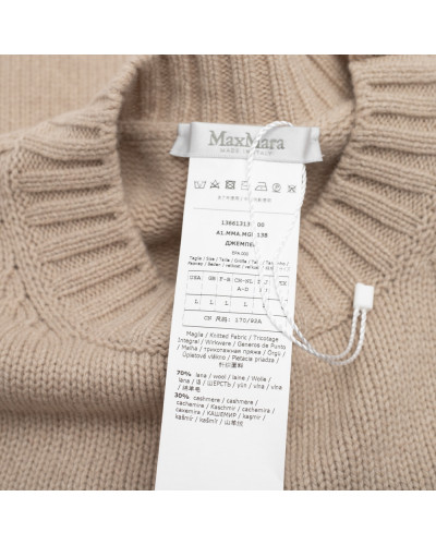 Max Mara Ubranie sweter kamelowy kaszmirowy