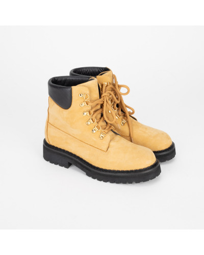 Moschino Buty beżówe trapery