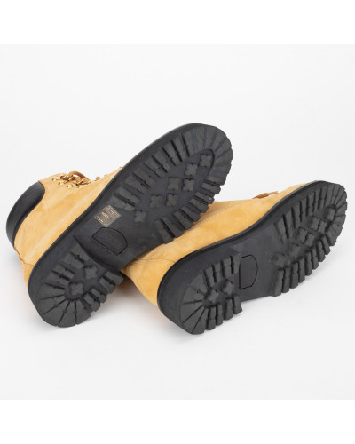 Moschino Buty beżówe trapery