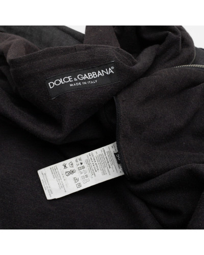Dolce & Gabbana Kurtka szara z kapturem