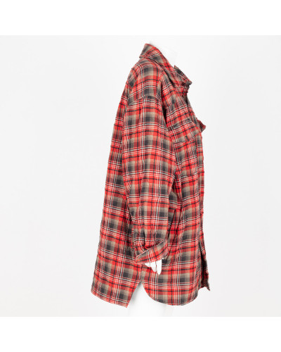 Acne Studios Kurtka czerwona męska w kartę